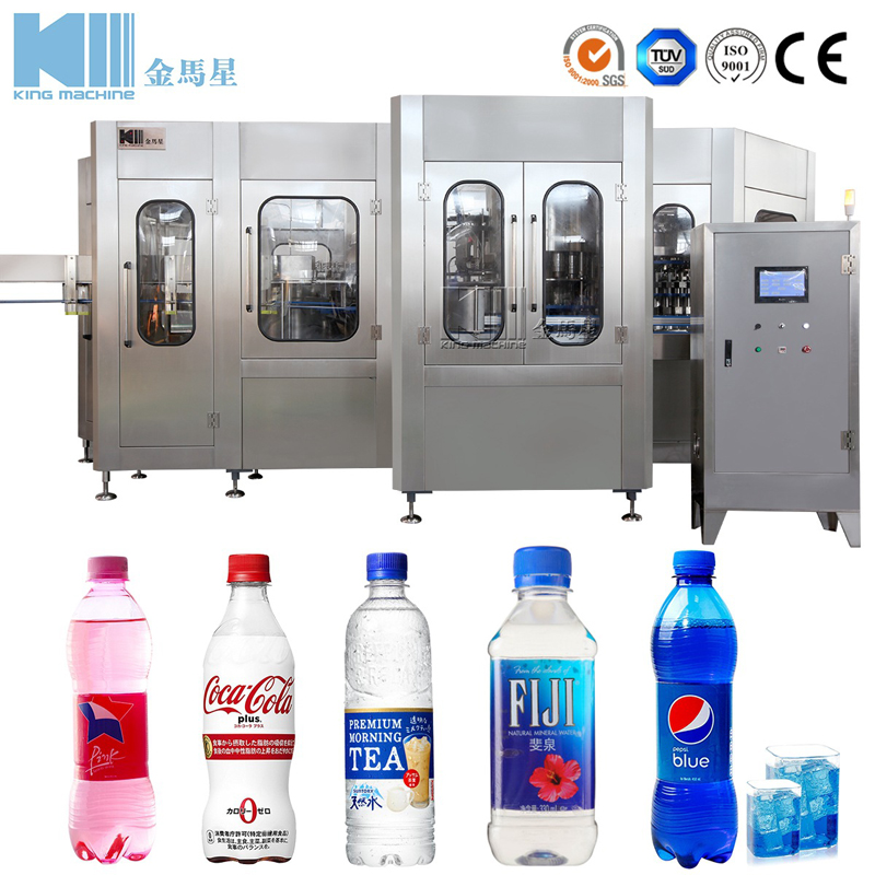 雪碧可樂芬達等含氣飲料灌裝生產(chǎn)線